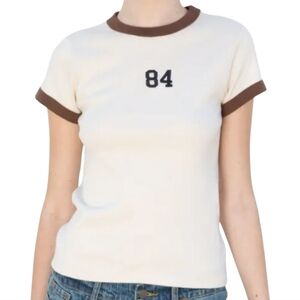Brandy Melville | Women's John Galt Hailie 84 Fitted Tee (One Size)